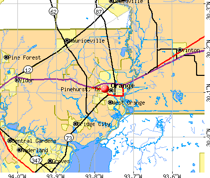 Pinehurst, TX map