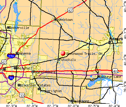 Beechwood Trails, OH map