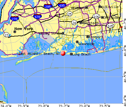 East Atlantic Beach, NY map