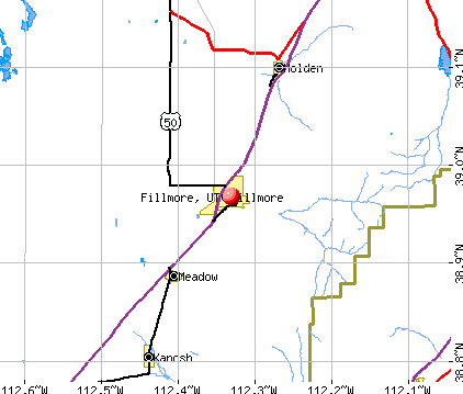 Fillmore, UT map