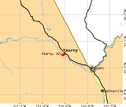 Kearny, AZ map