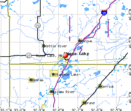 Moose Lake, MN map