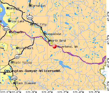 Riverbend, WA map