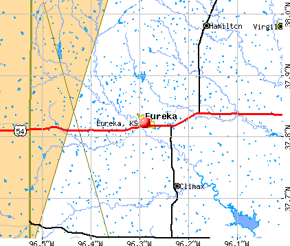 Eureka, KS map