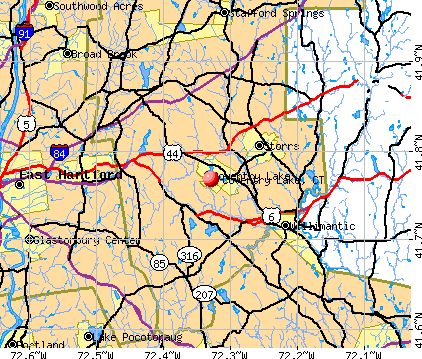 Coventry Lake, CT map