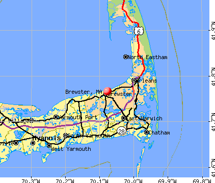 Brewster, MA map