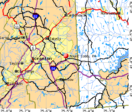 Mount Cobb, PA map