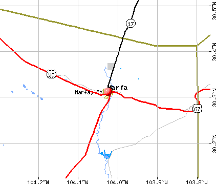 Marfa, TX map