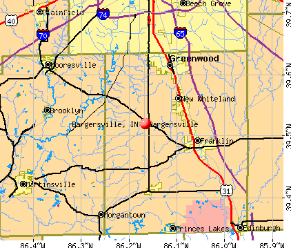 Bargersville, IN map