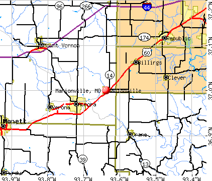 Marionville, MO map
