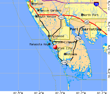 Grove City, FL map