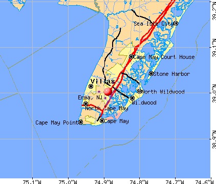 Erma, NJ map