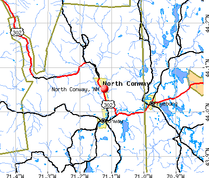 North Conway, NH map