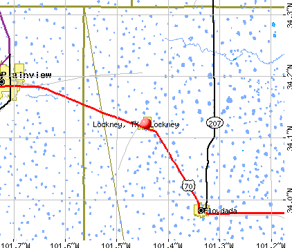Lockney, TX map