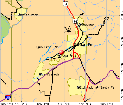 Agua Fria, NM map