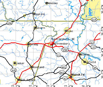 Murfreesboro, NC map