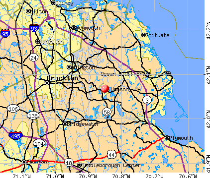 Hanson, MA map