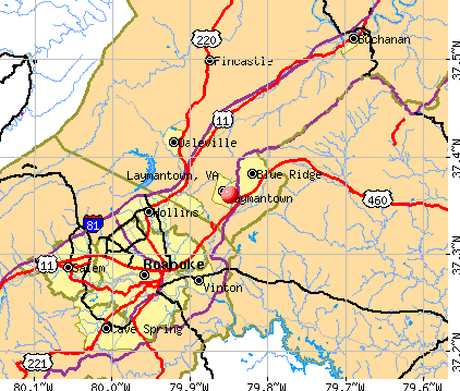 Laymantown, VA map