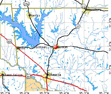 Quitman, TX map