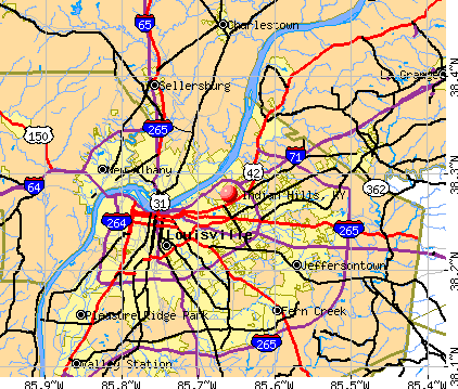 Indian Hills, KY map