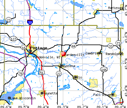 Pardeeville, WI map