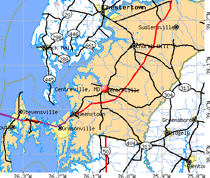 Centreville, MD map