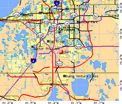 Taft, FL map