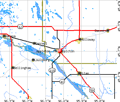 Appleton, MN map