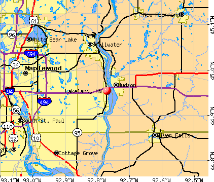 Lakeland, MN map
