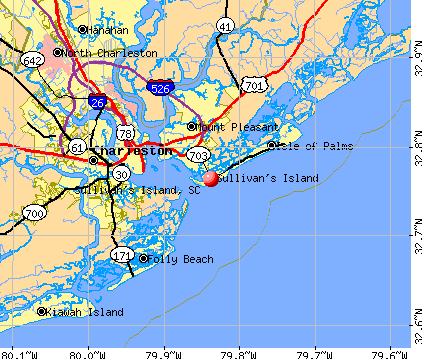 Sullivan's Island, SC map