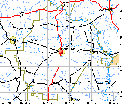 Butler, GA map