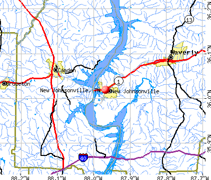 New Johnsonville, TN map