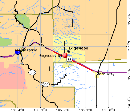Edgewood, NM map