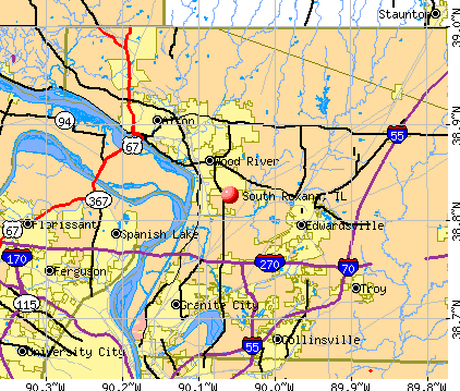 South Roxana, IL map