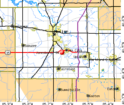 Jonesboro, IN map