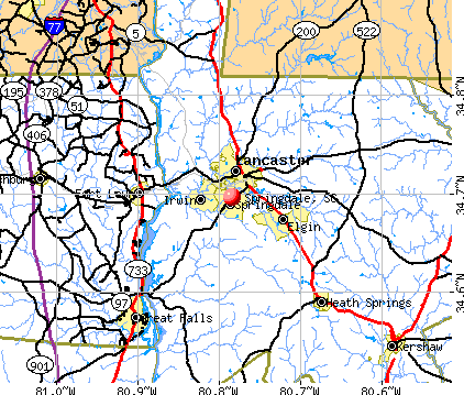 Springdale, South Carolina (SC 29720) profile: population, maps, real ...