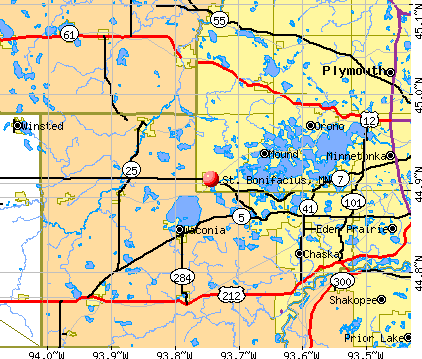 St. Bonifacius, MN map