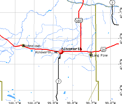 Ainsworth, NE map
