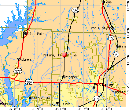 Celina, TX map