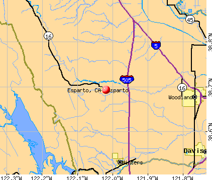 Esparto, CA map