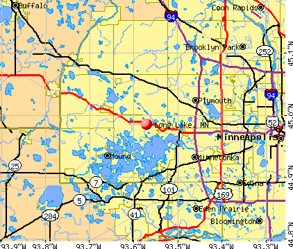 Long Lake, MN map