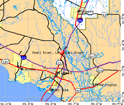 Pearl River, LA map