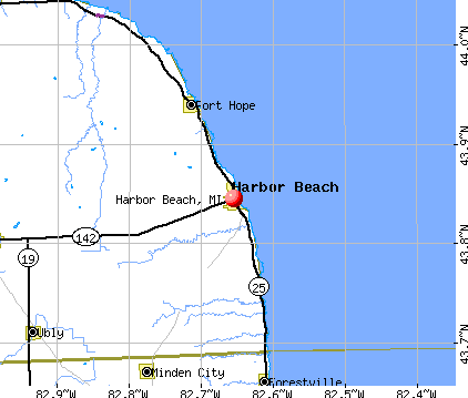 Harbor Beach, MI map