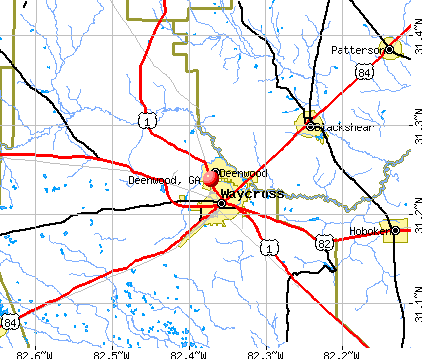 Deenwood, GA map