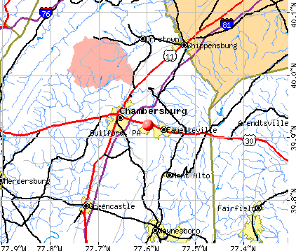 Guilford, PA map