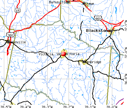 Victoria, VA map