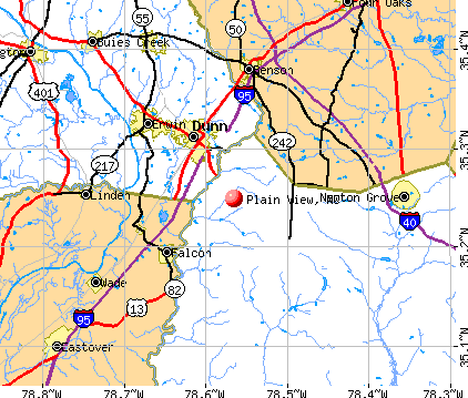 Plain View, NC map