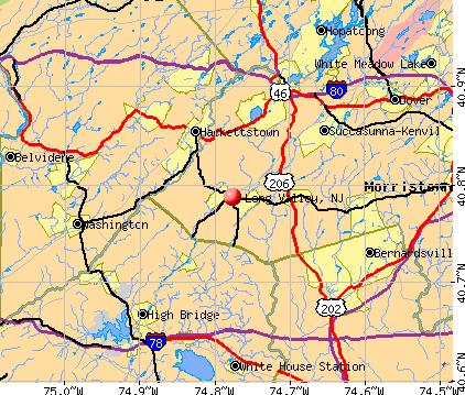 Long Valley, NJ map