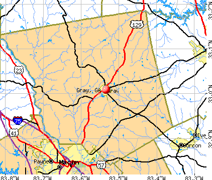 Gray, GA map
