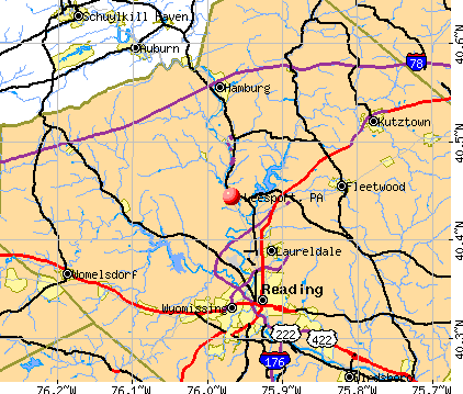 Leesport, PA map